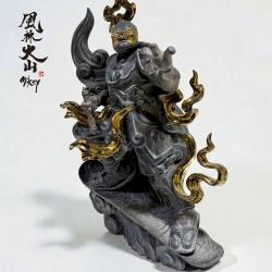 TMNT x Tik Ka from East x Bigboystoys “Fūrinkazan ” Mikey statue  <Black Gold special edition>